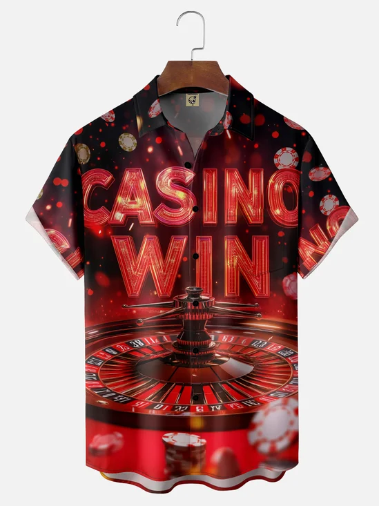 Moisture-Wicking Paramount Rotating Spinner With Chest Pocket Hawaiian Shirt