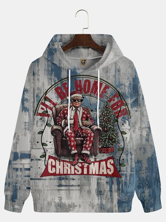 Trump I'll Be Home For Christmas Hoodie Sweatshirt