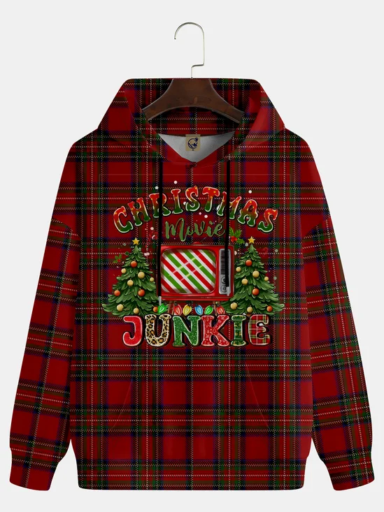 Christmas Art Font Illustration Hoodie Sweatshirt