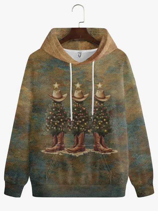 Texas Merry Christmas Tree Hoodie Sweatshirt