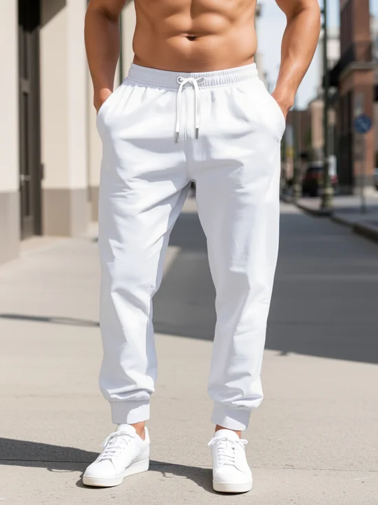 Moisture Wicking Solid Color Casual Pants