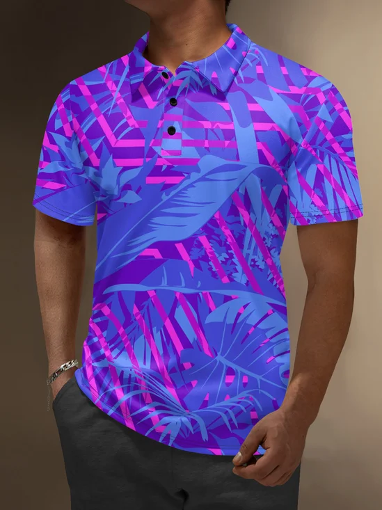 Moisture Wicking Coconut Tree Geometry Trees Golf Polo