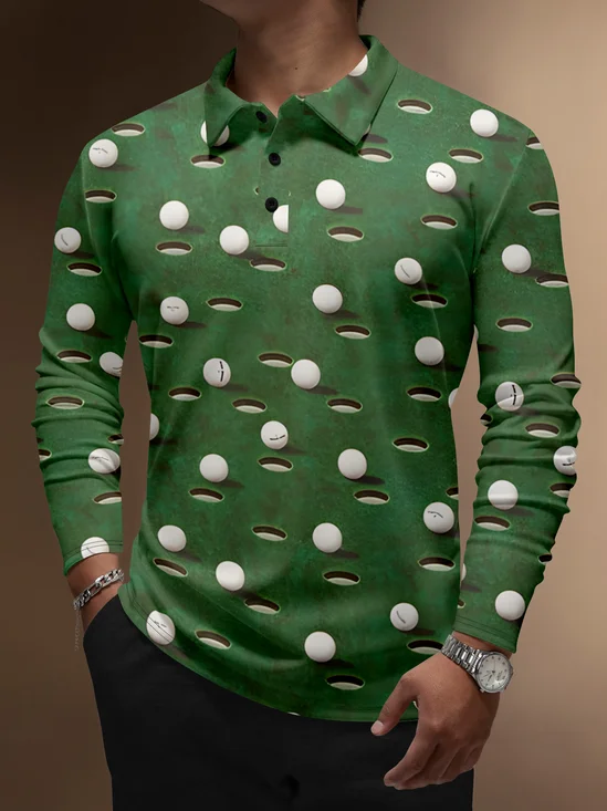 Moisture Wicking Sports Golf Hole Golf Polo