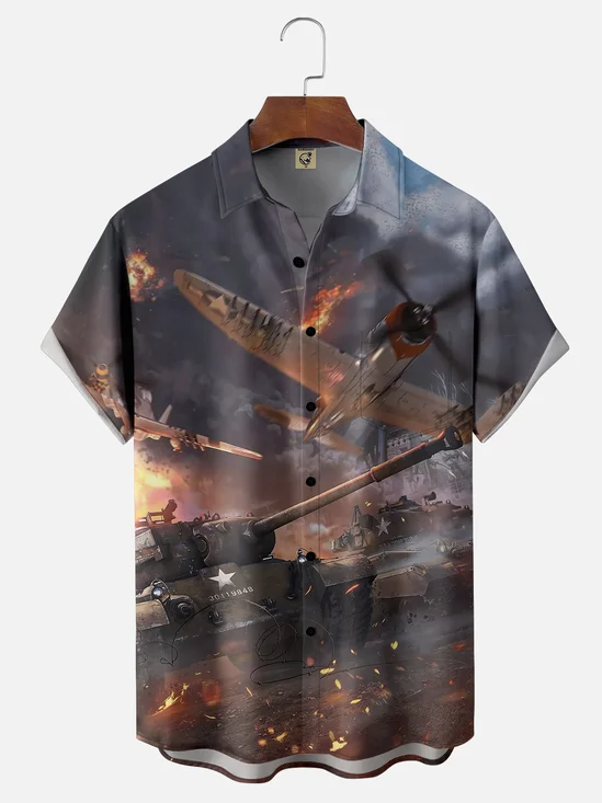 Moisture-wicking Memorial Day Tank vs. Fighter Chest Pocket Casual Shirt