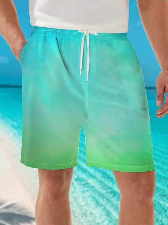 Moisture Wicking Gradient Casual Shorts