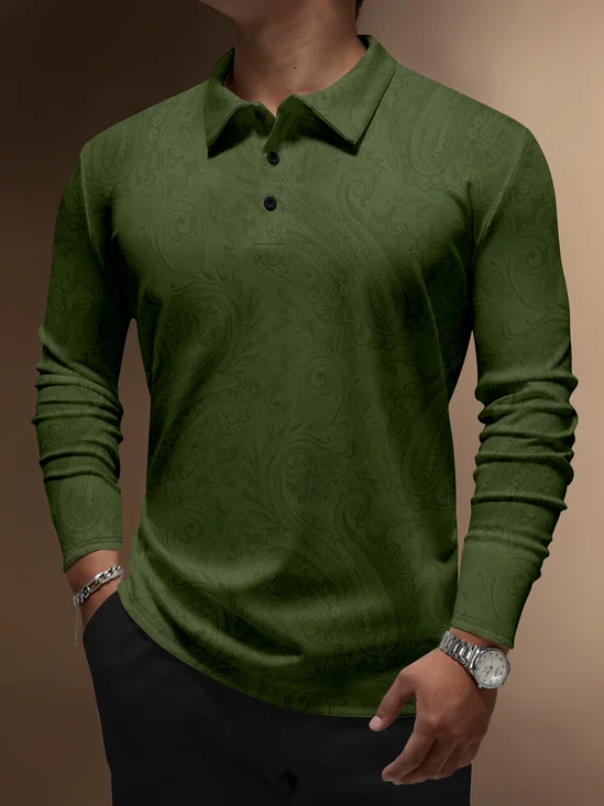 Moisture Wicking Artistic Abstract Ethnic Pattern Golf Polo