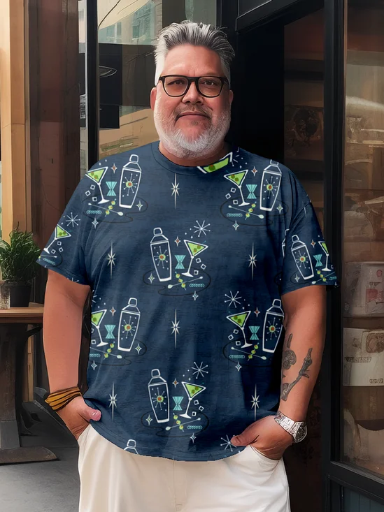 Mid-century Geomatric Cocktail T-shirt