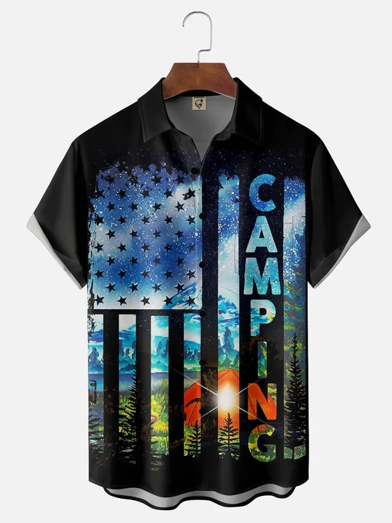 Moisture-wicking Camping Chest Pocket Casual Shirt