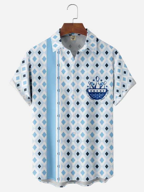 Moisture-wicking This Is How I Roll Bowling Chest Pocket Bowling Shirt