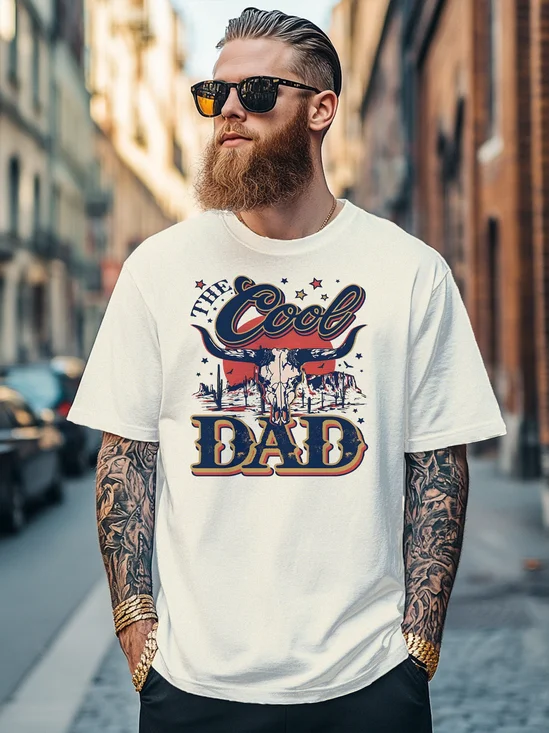 Men's Happy Father's Day "Cool Dad" How much Fit T-shirts