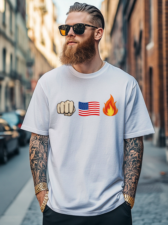 Men's Fun Art Expressions Avant-garde Multicolor Fitted T-shirts