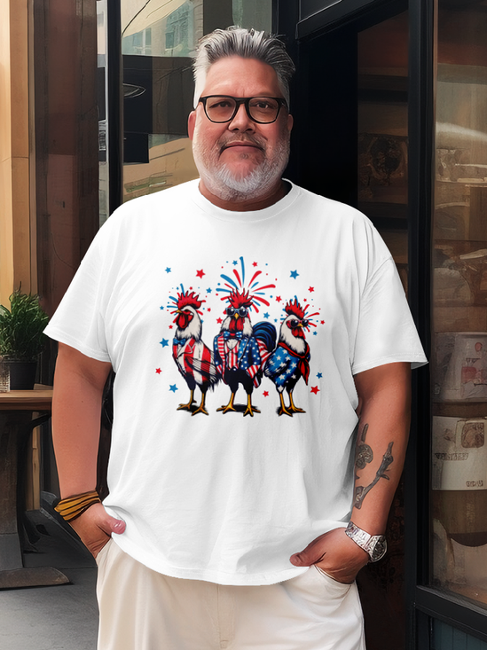 Independence Day Flag Chicken T-Shirt