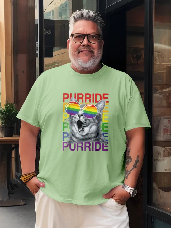 Purride Cat LGBT Pride Month T-shirt