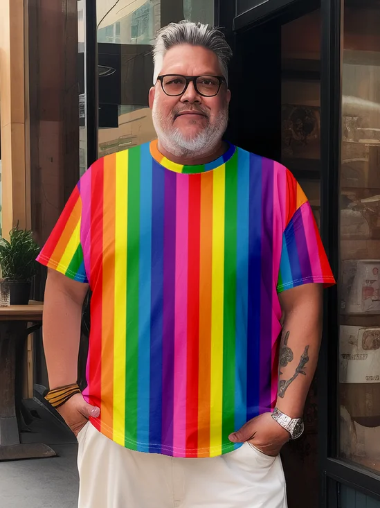 LGBT Rainbow Striped T-shirt