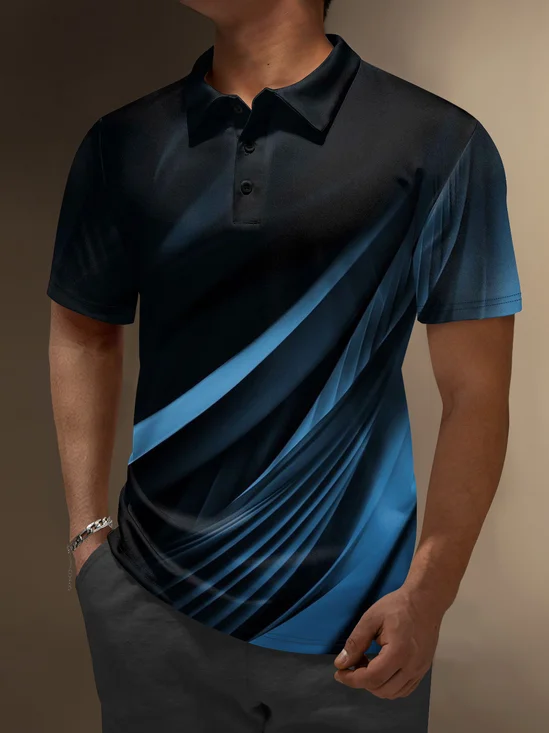 Moisture Wicking Artistic Abstract Golf Polo