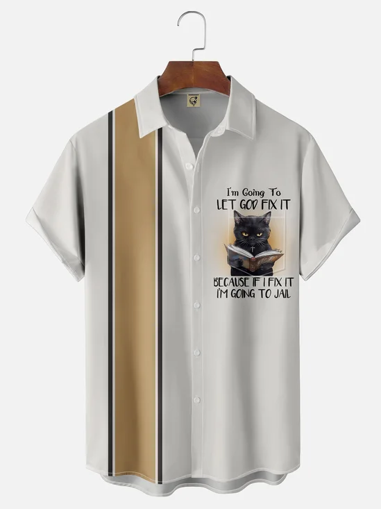 Moisture-wicking God Fix It Chest Pocket Bowling Shirt