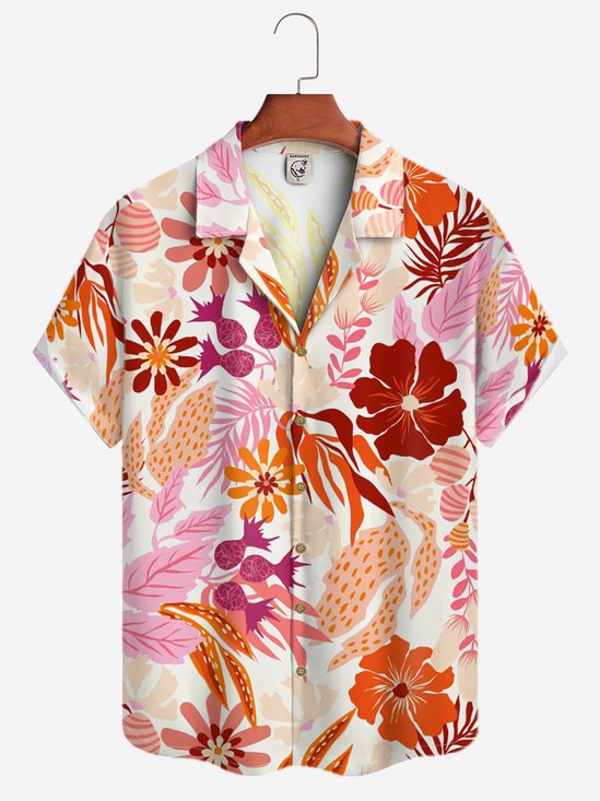 Moisture-wicking Tropical Plants Artistic Hawaiian Shirt