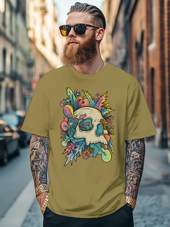 Hardaddy x Stephen Wade Men's Skull Fun Art Fitted T-shirts