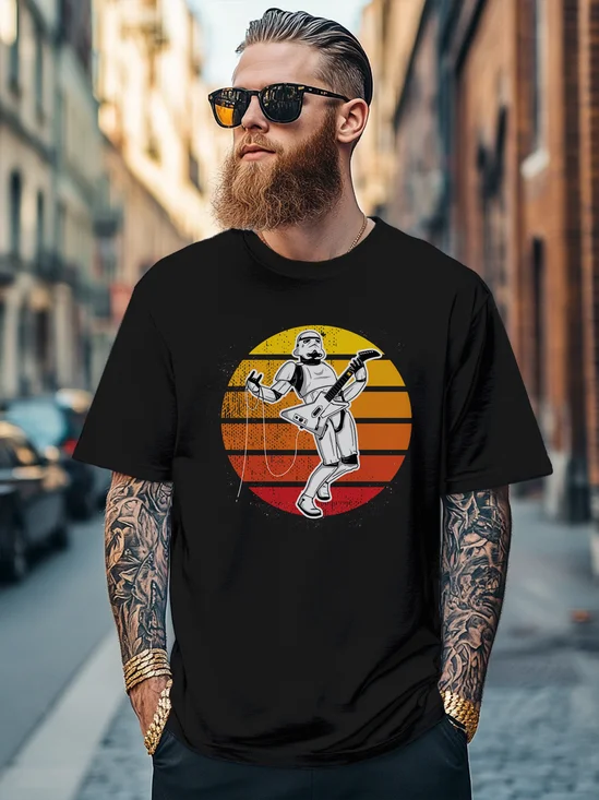 Hardaddy x Contatoeoli Studio Men's Funny Star Art Wars Fitted T-shirts