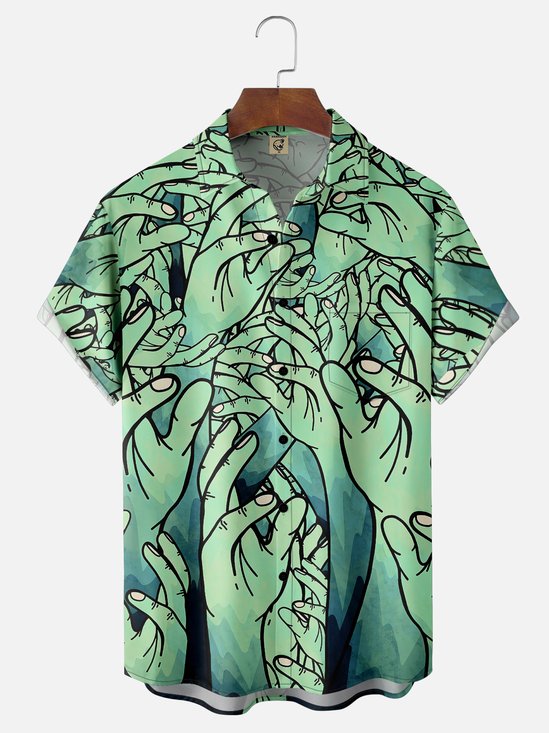 Hardaddy x Stephen Wade Moisture-wicking Palm Forest Art Painting Hawaiian Shirt