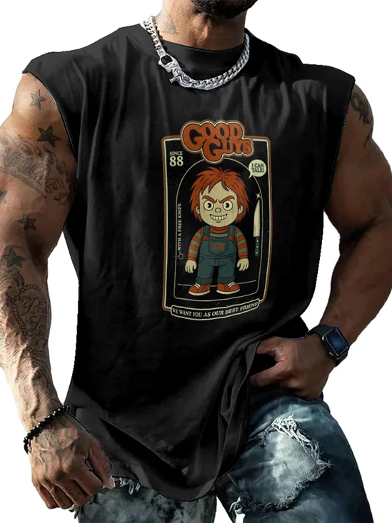 Hardaddy X Artist Contatoeoli Studio Mens Crewneck Tank Tops Good Guy Boy Beach Sleeveless Shirt