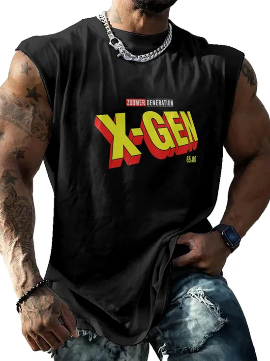 Hardaddy X Artist Contatoeoli Studio Mens Crewneck Tank Tops X-gen Beach Sleeveless Shirt