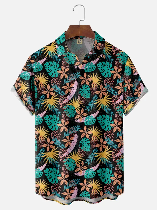 Hardaddy X Artist Ana Cristina Ruiz Leon Tropical Floral Chest Pocket Hawaiian Shirt