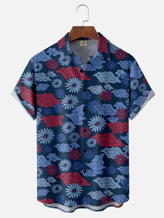 Hardaddy X Artist Ana Cristina Ruiz Leon Daisy Floral Chest Pocket Hawaiian Shirt