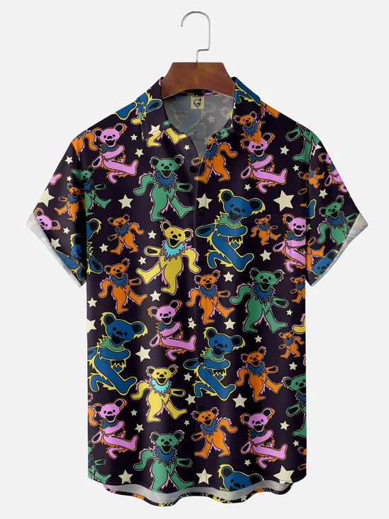 Hardaddy X Artist Ana Cristina Ruiz Leon Bear Chest Pocket Hawaiian Shirt