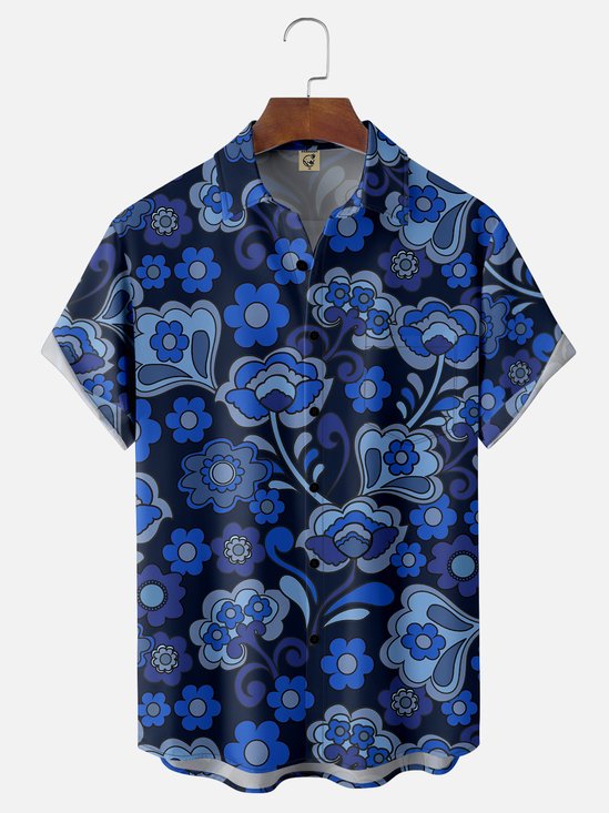 Hardaddy X Artist Ana Cristina Ruiz Leon Tropical Floral Chest Pocket Hawaiian Shirt