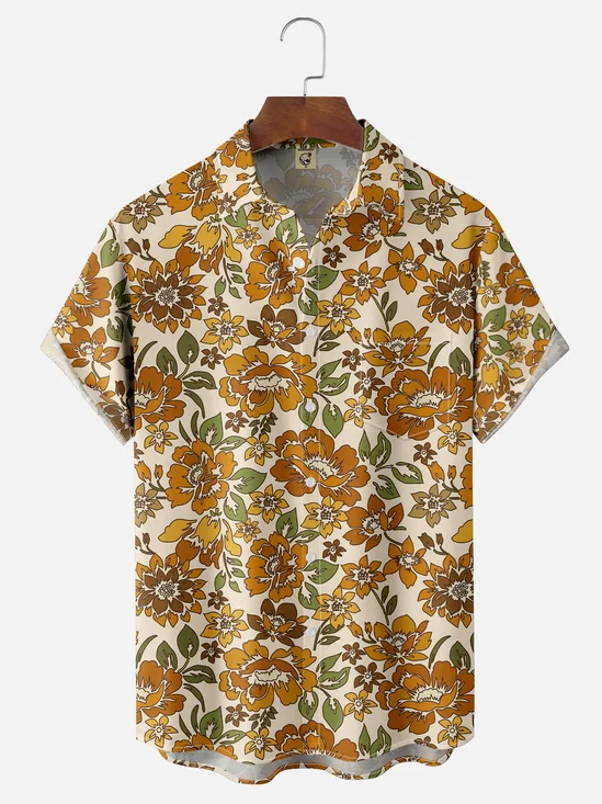 Hardaddy X Artist Ana Cristina Ruiz Leon Tropical Floral Chest Pocket Hawaiian Shirt