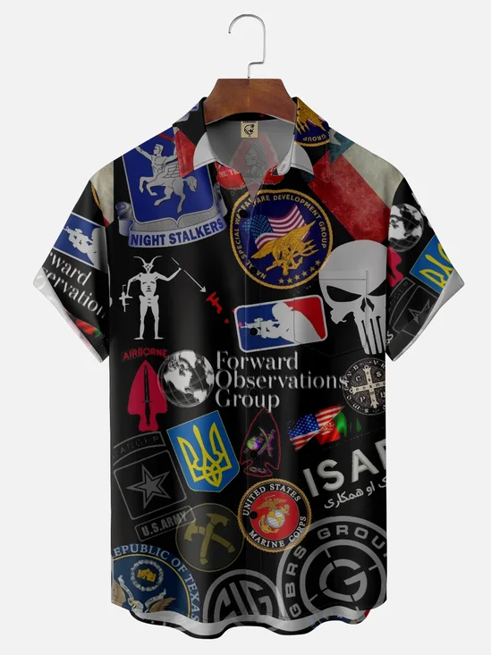 Moisture-Wicking US Army Chest Pocket Hawaiian Shirt
