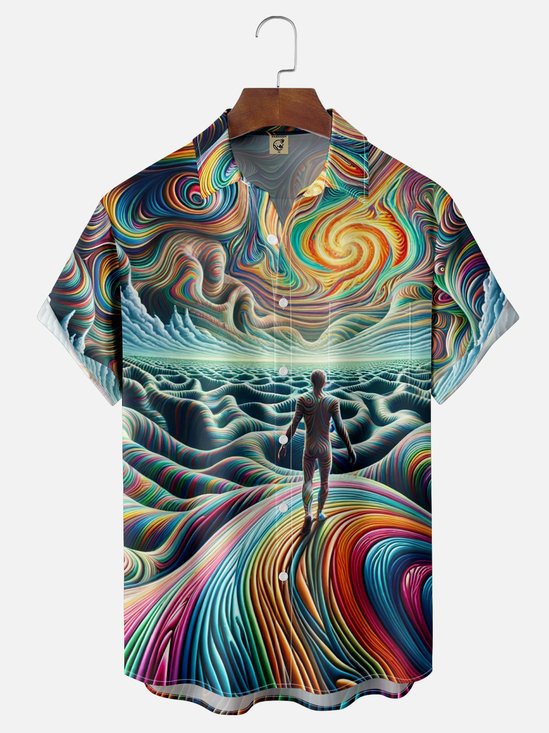 Hardaddy X Yunus Appak Moisture-wicking Three Body Technology Lines Chest Pocket Resort Shirt