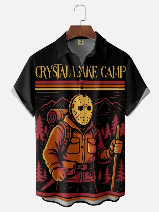 Hardaddy X Contatoeoli Studio Moisture-wicking Mask Chest Pocket Hawaiian Shirt