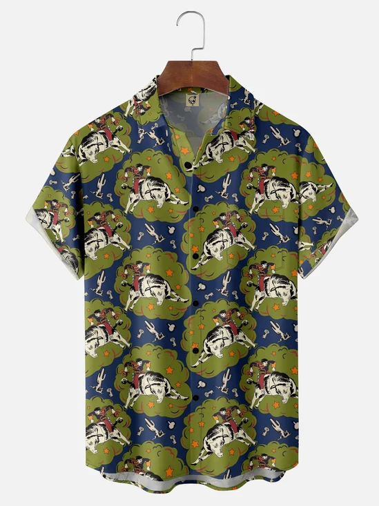 Hardaddy X Ana Cristina Ruiz Leon Rodeo Chest Pocket Hawaiian Shirt