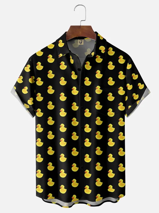 Hardaddy X Valentina Bjekovic Moisture-wicking Duck Chest Pocket Casual Shirt