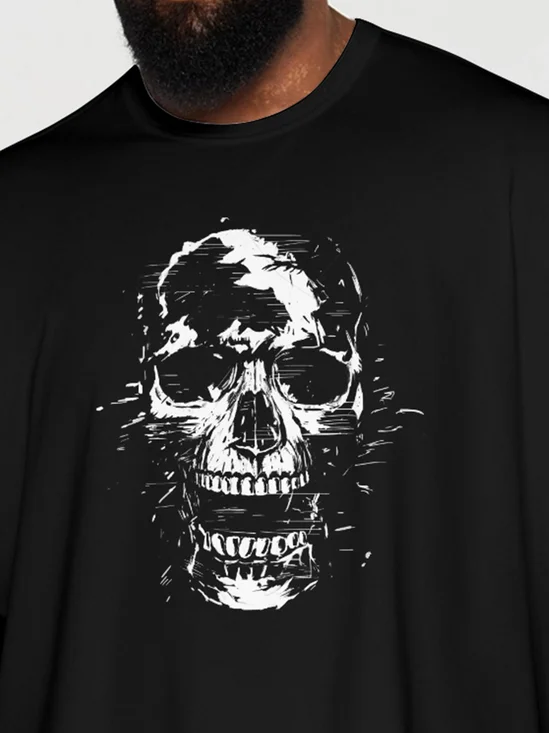 Hardaddy X Balazs Solti Men's Skull Short Sleeve T-shirt Graphic Tee