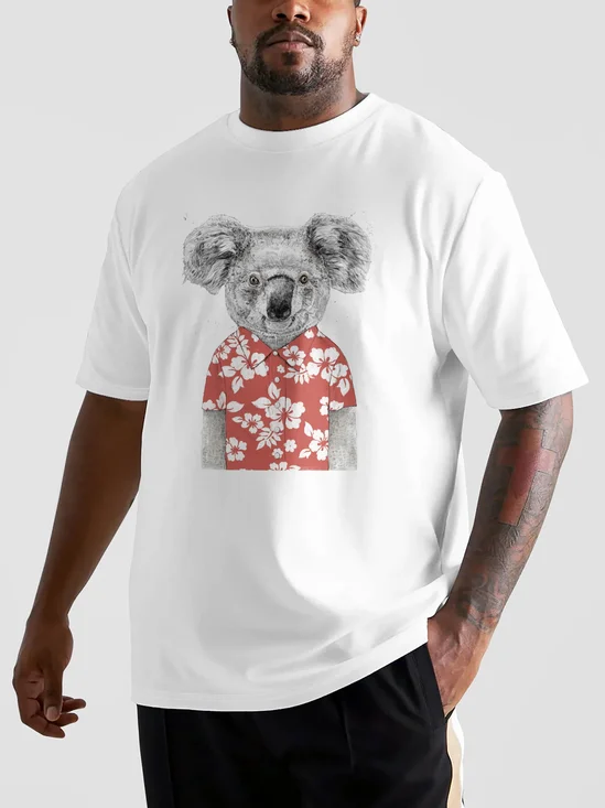 Hardaddy X Balazs Solti Men's Koala Short Sleeve T-shirt Graphic Tee