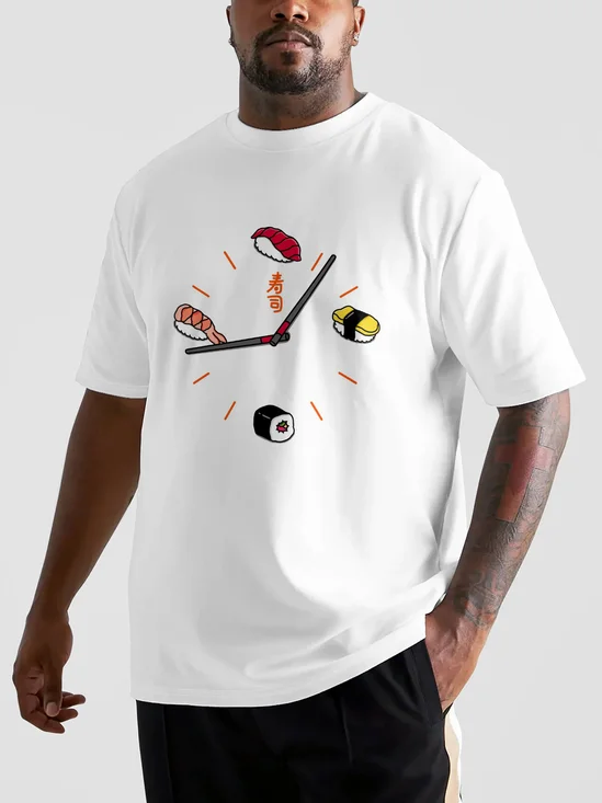 Hardaddy X Kimprut Imut Mens Japanese Sushi Short Sleeve T-shirt Graphic Tee