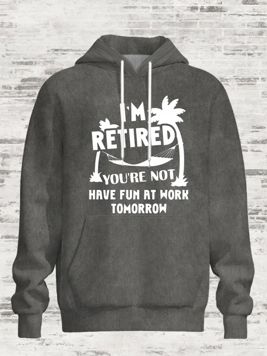 Retirement Time Casual Hoodie Sweatshirt