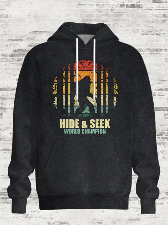 Vintage Bigfoot Casual Hoodie Sweatshirt