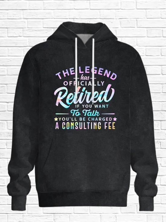 Vintage Retirement Casual Hoodie Sweatshirt
