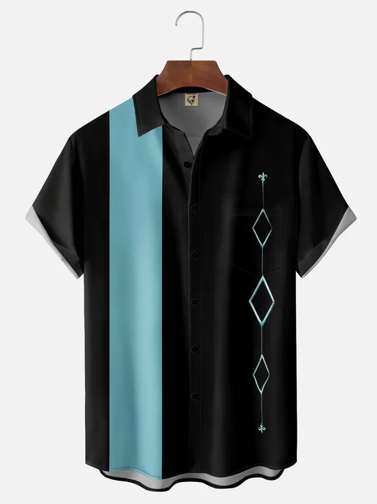 Cotton Blends Short Sleeve Party Shirt & Top