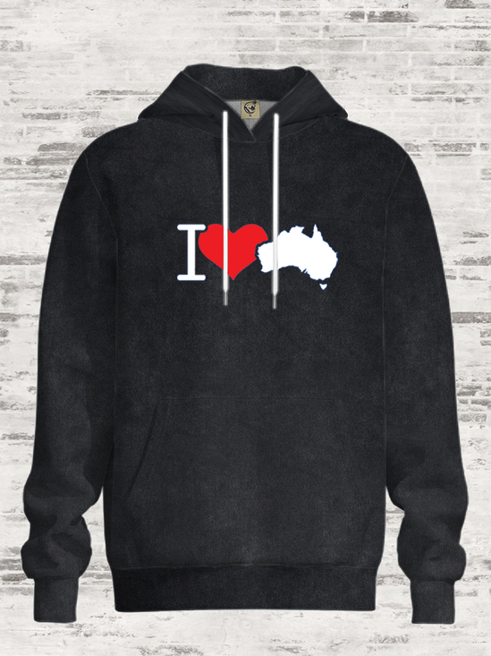 I Love Australian Culture Hoodie Sweatshirt