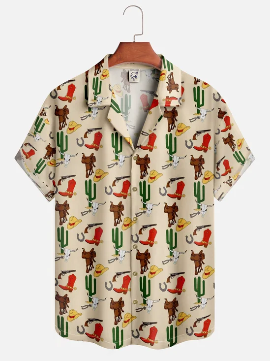 Moisture-wicking Western Rodeo Resort Shirt