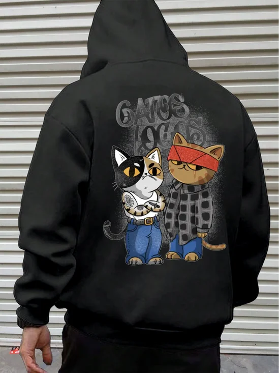 Cool Cat Casual Hoodie Sweatshirt