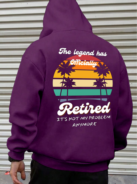 Retirement Time Casual Hoodie Sweatshirt