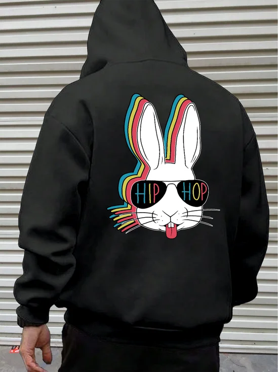 Hardaddy X Valentina Bjekovic Hip Hop Rabbit Casual Hoodie Sweatshirt
