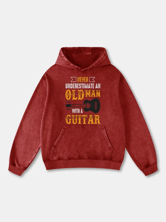 Don't Underestimate Any Old Man Who Can Play Guitar Hoodie Sweatshirt