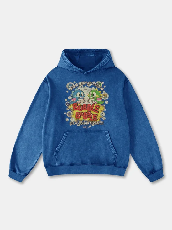 Vintage Distressed Cartoon Animal Hoodie Sweatshirt
